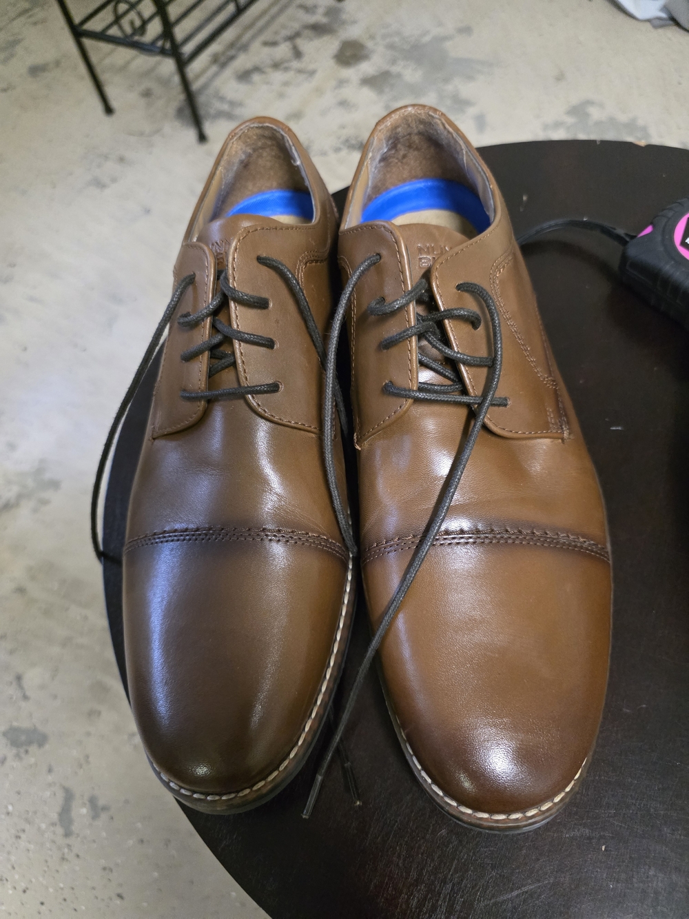 Nunn Bush Brown Leather Cap-Toe Derby Shoes